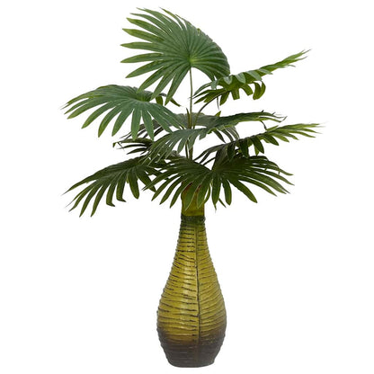 vidaXL Artificial Palm Plant 9 Leaves 65 cm Green - plants - express.com