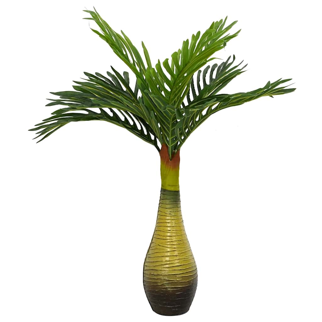 vidaXL Artificial Palm Plant 9 Leaves 65 cm Green - plants - express.com