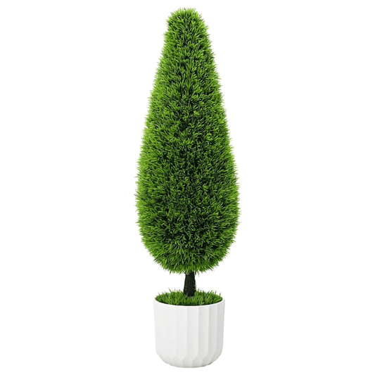vidaXL Artificial Plant Green 24 x 24 x 90 cm Plastic - plants - express.com