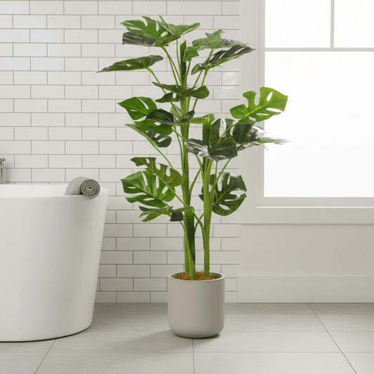 vidaXL Artificial Plant Monstera with Pot Green 100 cm - plants - express.com