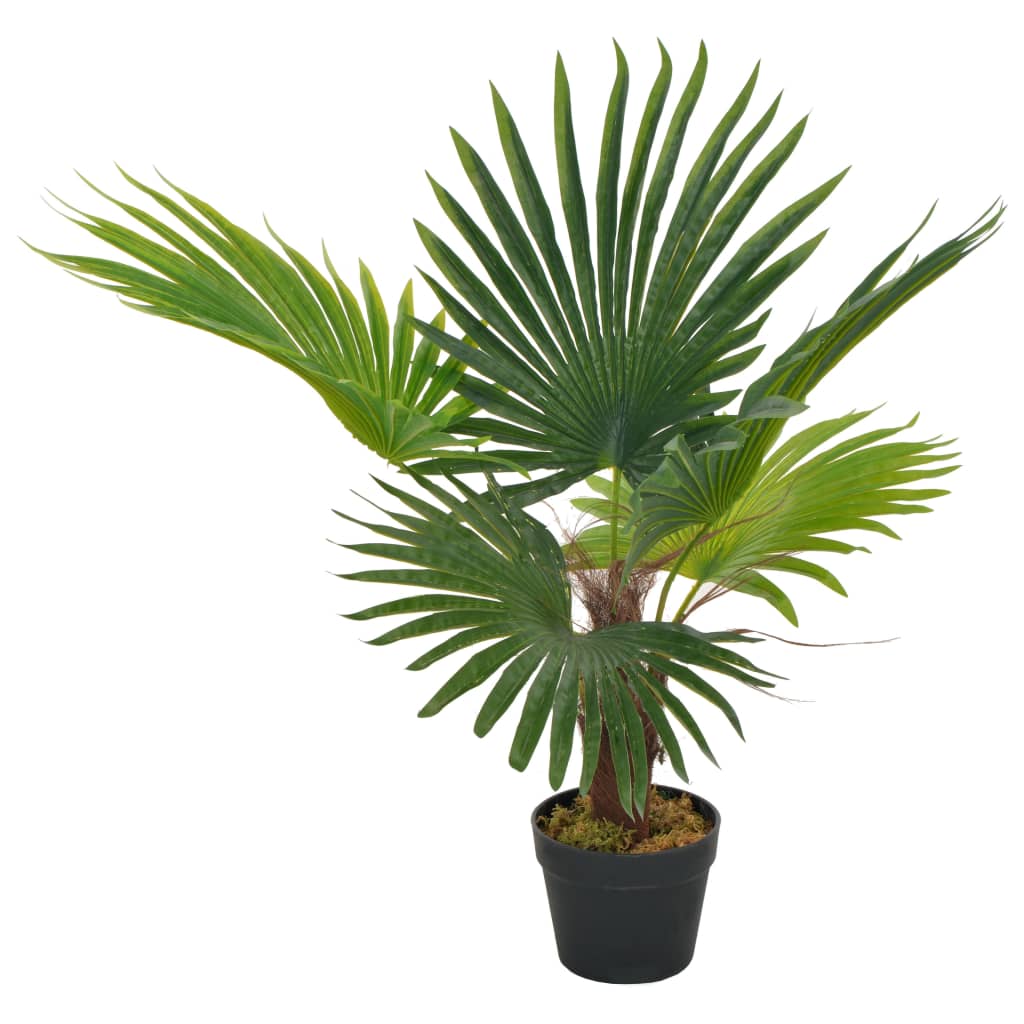 vidaXL Artificial Plant Palm with Pot Green 70 cm - plants - express.com