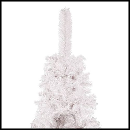 vidaXL Elegant Slim White Christmas Tree - 120 cm of Holiday Charm - plants - express.com