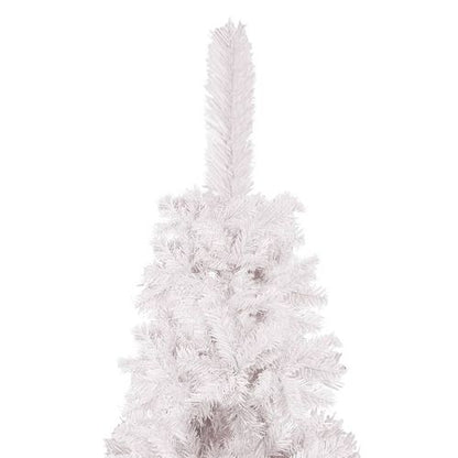 vidaXL Elegant Slim White Christmas Tree - 120 cm of Holiday Charm - plants - express.com