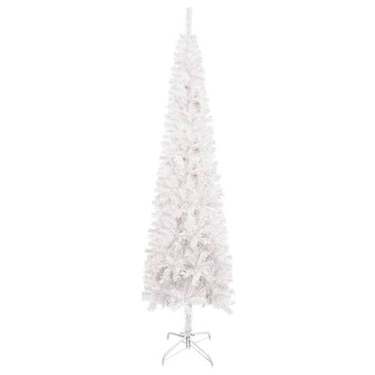 vidaXL Elegant Slim White Christmas Tree - 120 cm of Holiday Charm - plants - express.com