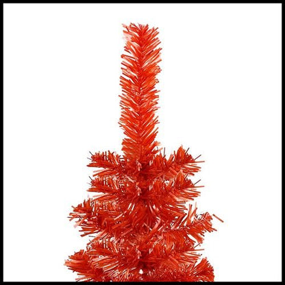 vidaXL Elegant Slim White Christmas Tree - 120 cm of Holiday Charm - plants - express.com