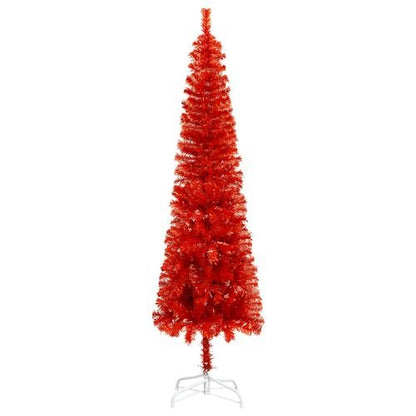 vidaXL Elegant Slim White Christmas Tree - 120 cm of Holiday Charm - plants - express.com