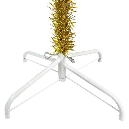 vidaXL Elegant Slim White Christmas Tree - 120 cm of Holiday Charm - plants - express.com