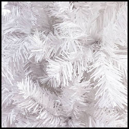 vidaXL Elegant Slim White Christmas Tree - 120 cm of Holiday Charm - plants - express.com