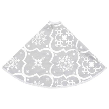 vidaXL Festive Red Christmas Tree Skirt & Sock | Snow Pattern, 90cm - plants - express.com