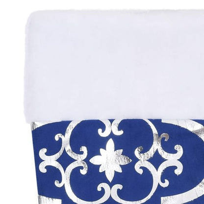 vidaXL Festive Red Christmas Tree Skirt & Sock | Snow Pattern, 90cm - plants - express.com