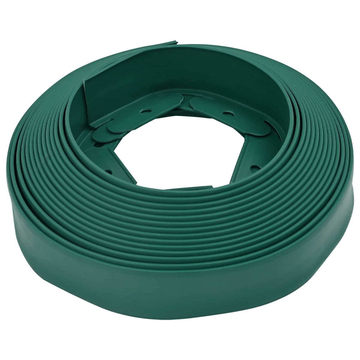vidaXL Lawn Edgings Green 2000 x 4 x 5 cm Plastic - plants - express.com