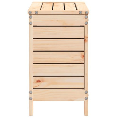 vidaXL Solid Pine Garden Footstool - Stylish, Sturdy & Versatile Seating Solution - plants - express.com