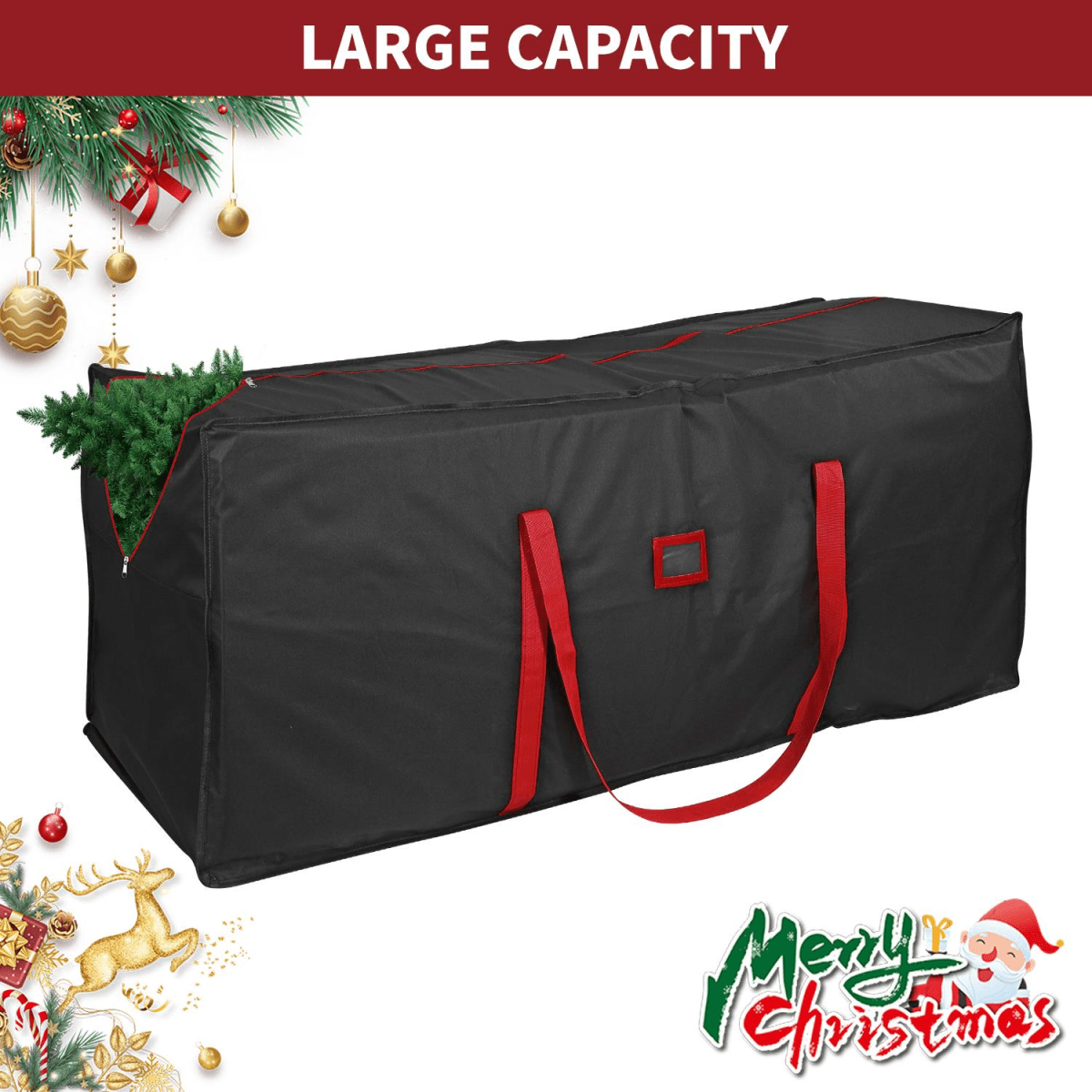 VINSANI BLACK XMAS TREE STORAGE BAG 1010451 - plants - express.com