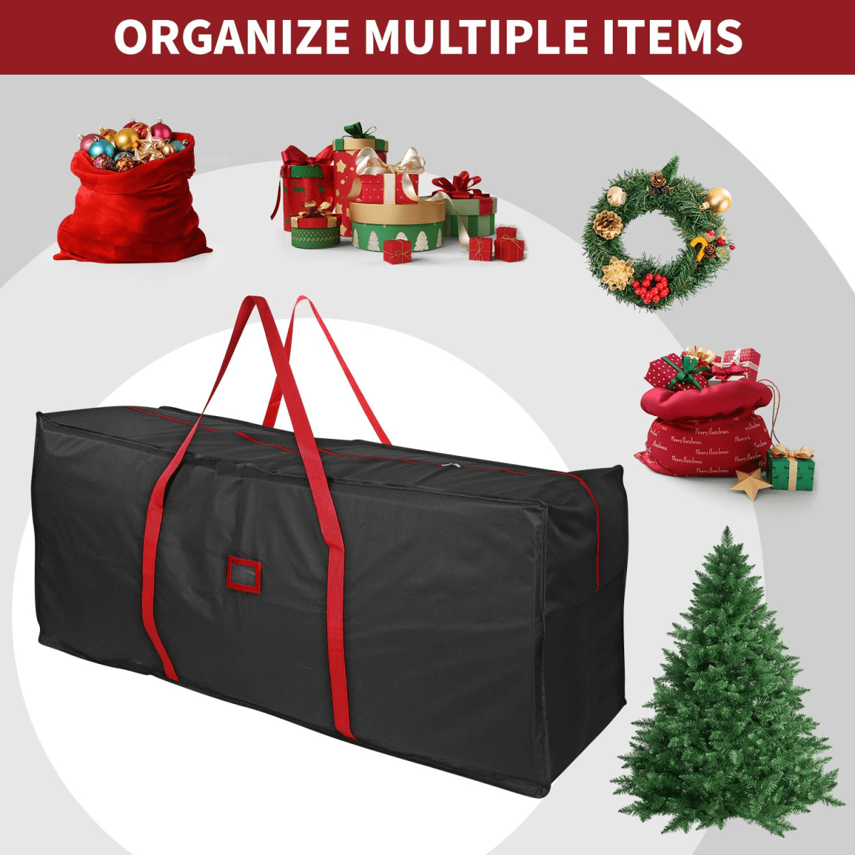VINSANI BLACK XMAS TREE STORAGE BAG 1010451 - plants - express.com