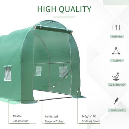 Walk - In Greenhouse Tunnel – Rounded Polytunnel for Gardening - plants - express.com