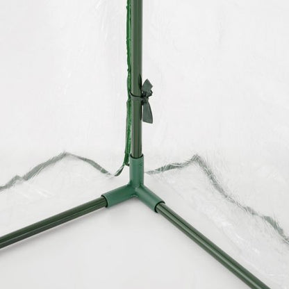 Walk - In Lean - To Tunnel Greenhouse – Wall - Mounted with PVC Cover & Roll - Up Door - plants - express.com