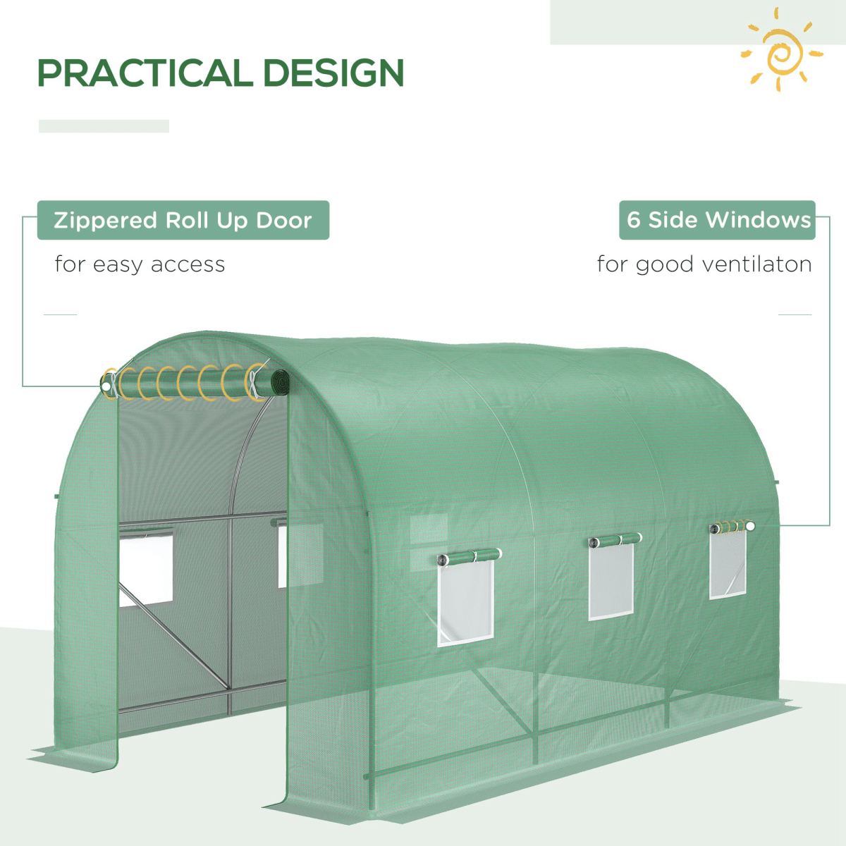 Walk - in Tunnel Greenhouse - plants - express.com
