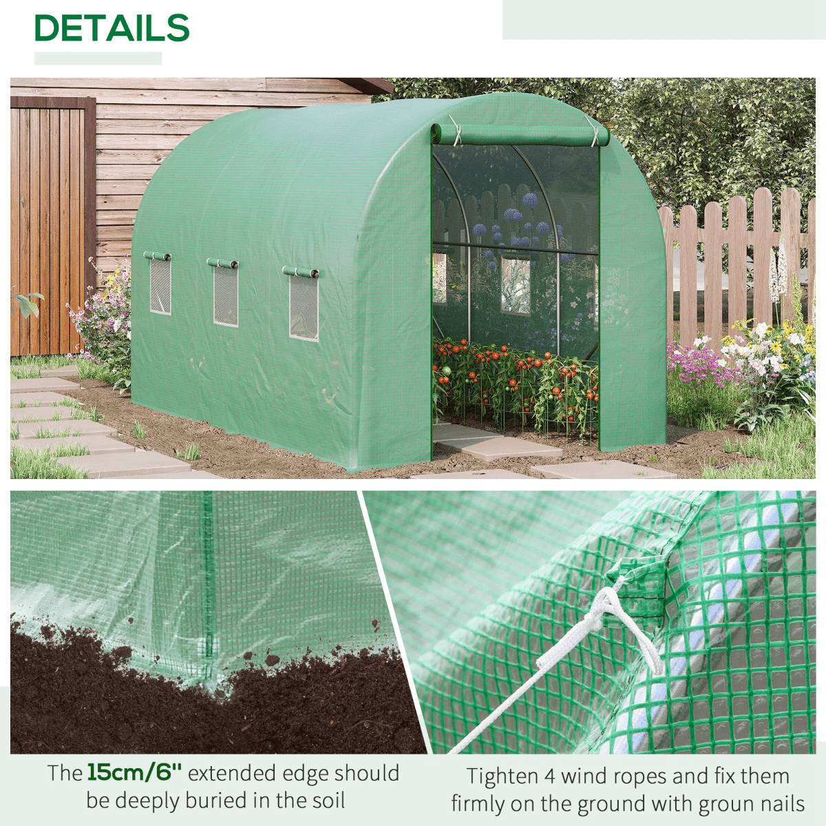 Walk - in Tunnel Greenhouse - plants - express.com
