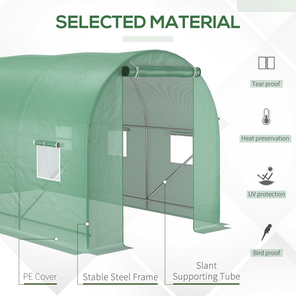 Walk - in Tunnel Greenhouse - plants - express.com