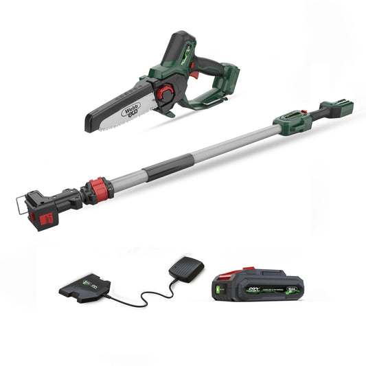Webb 20V 15cm (6") Cordless Pruing Saw with Extension Pole (2AH Battery & Charger) - plants - express.com