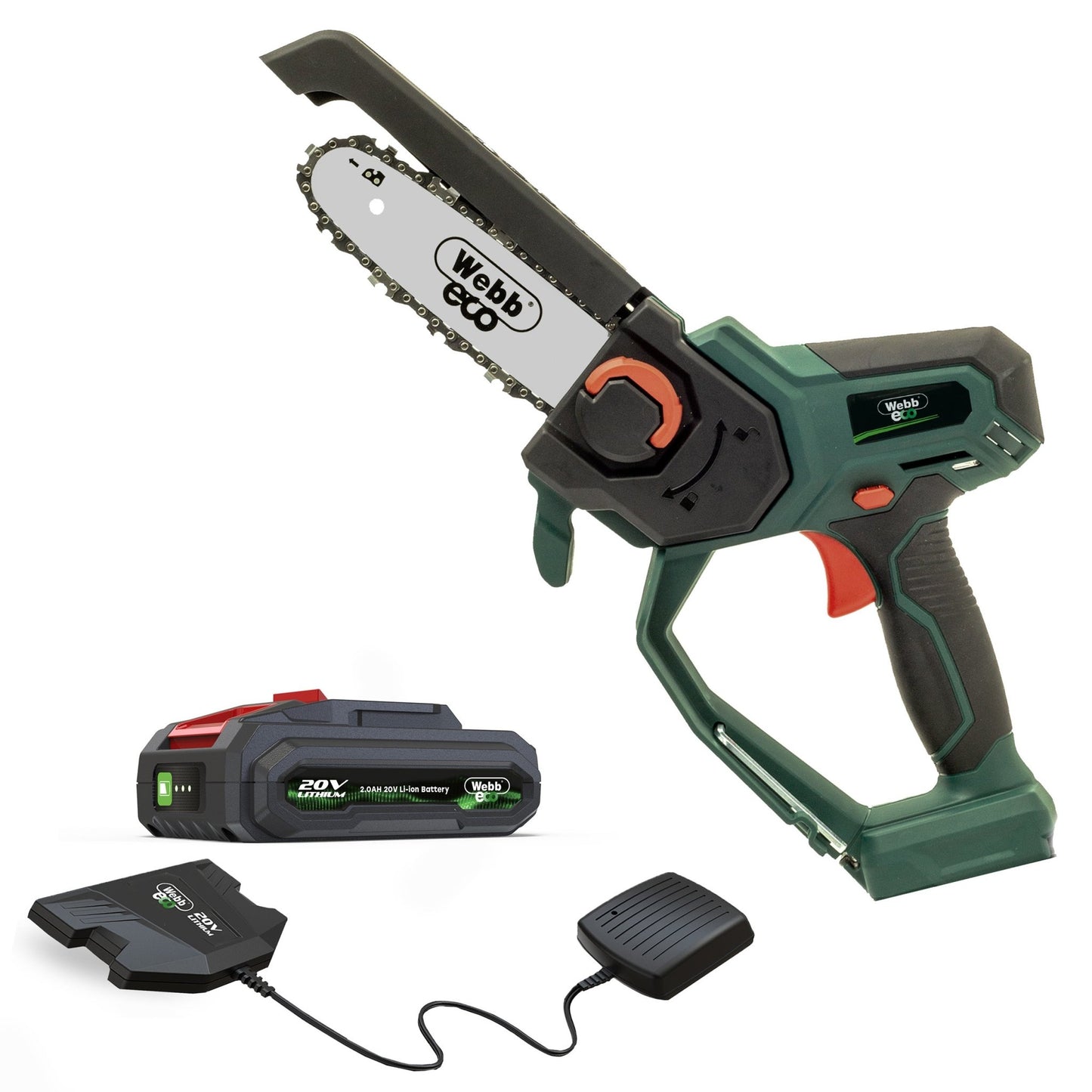 Webb 20V 15cm (6") Cordless Pruning Saw (2AH Battery & Charger) - plants - express.com