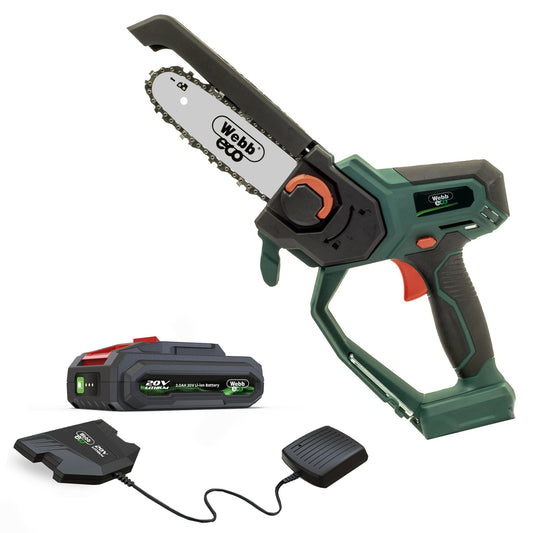 Webb 20V 15cm (6") Cordless Pruning Saw (2AH Battery & Charger) - plants - express.com