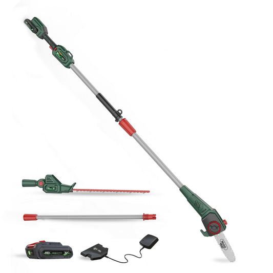 Webb 20V 50cm (20") Cordless Long Reach Hedge Trimmer & Pruner attachment (2AH Battery & Charger) - plants - express.com