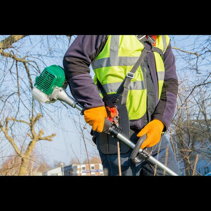 Webb 26cc 25cm (10") Straight Shaft Loop Handled Petrol Brushcutter - plants - express.com