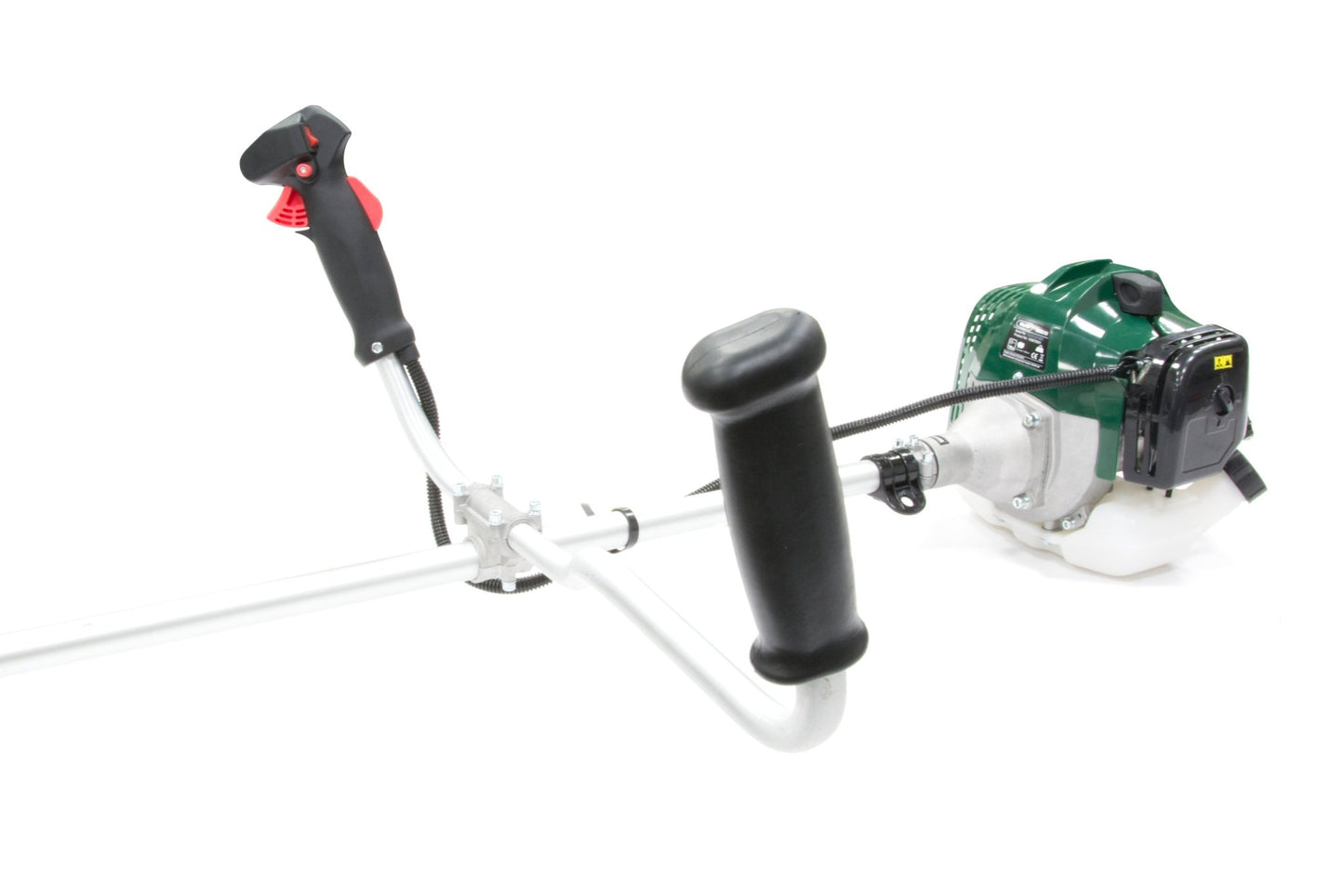 Webb 33cc 25cm (10") Straight Shaft Cow Horn Handled Petrol Brushcutter - plants - express.com