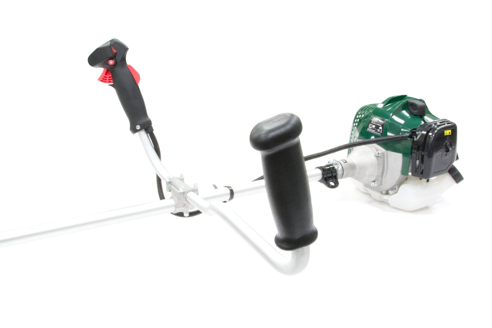 Webb 33cc 25cm (10") Straight Shaft Cow Horn Handled Petrol Brushcutter - plants - express.com