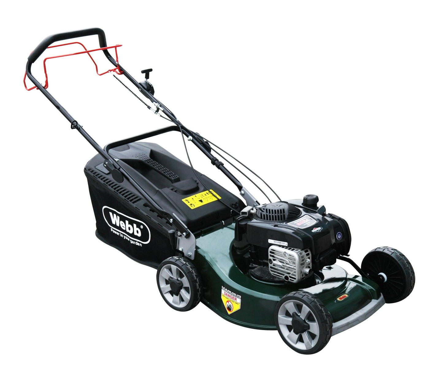Webb 48cm (19") Alloy Deck Disc Bladed Self Propelled Petrol Rotary Lawnmower Briggs & Stratton - plants - express.com