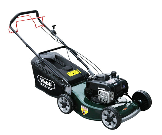 Webb 48cm (19") Alloy Deck Disc Bladed Self Propelled Petrol Rotary Lawnmower Briggs & Stratton - plants - express.com