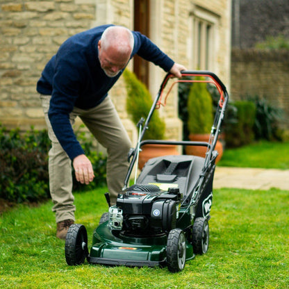 Webb 53cm (21") Alloy Deck Disc Bladed Self Propelled Petrol Rotary Lawnmower (Briggs & Stratton Engine) - plants - express.com