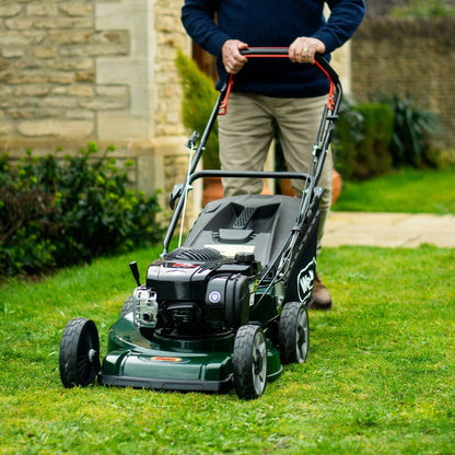 Webb 53cm (21") Alloy Deck Disc Bladed Self Propelled Petrol Rotary Lawnmower (Briggs & Stratton Engine) - plants - express.com