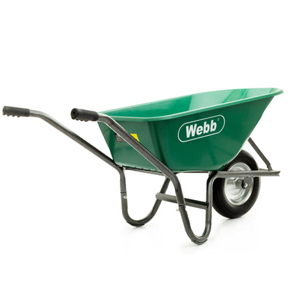 Webb 90 Litre Poly Body Wheelbarrow with Puncher proof Wheel (150Kg Capacity) - plants - express.com