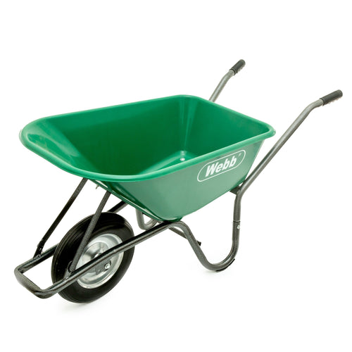 Webb 90 Litre Poly Body Wheelbarrow with Puncher proof Wheel (150Kg Capacity) - plants - express.com