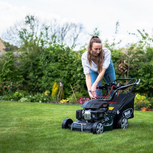 Webb Classic 51cm (20") Self Propelled Electric Start Petrol Rotary Lawnmower - plants - express.com