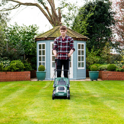 Webb Supreme 37cm (15") Electric Rotary Lawnmower with Rear Roller - plants - express.com