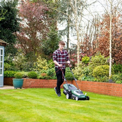 Webb Supreme 37cm (15") Electric Rotary Lawnmower with Rear Roller - plants - express.com