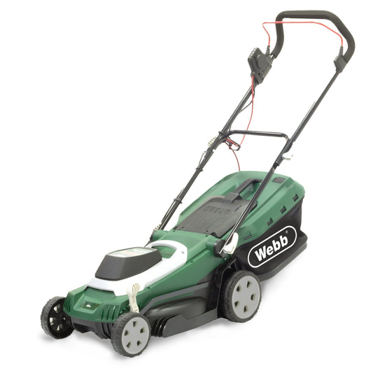 Webb Supreme 37cm (15") Electric Rotary Lawnmower with Rear Roller - plants - express.com