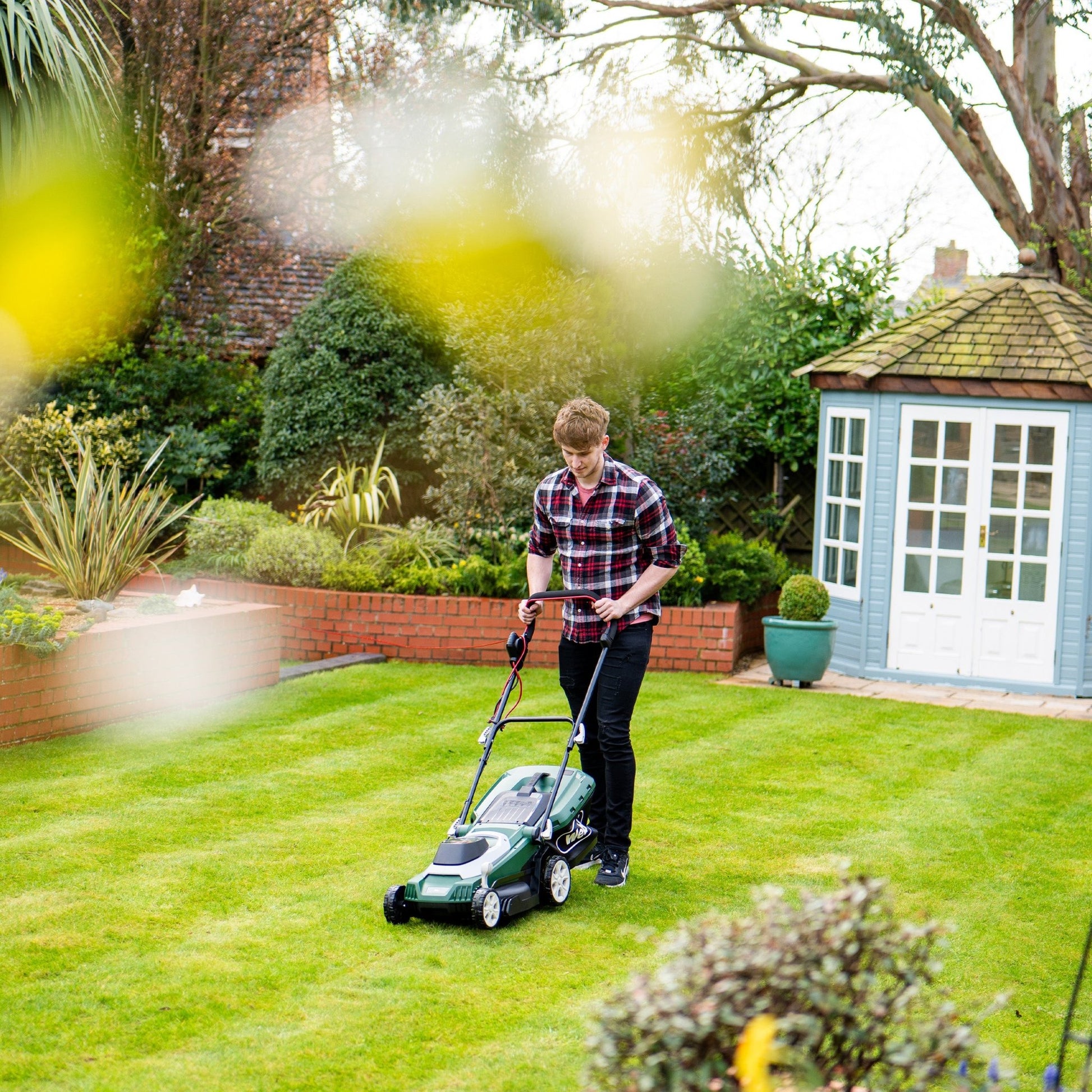 Webb Supreme 37cm (15") Electric Rotary Lawnmower with Rear Roller - plants - express.com