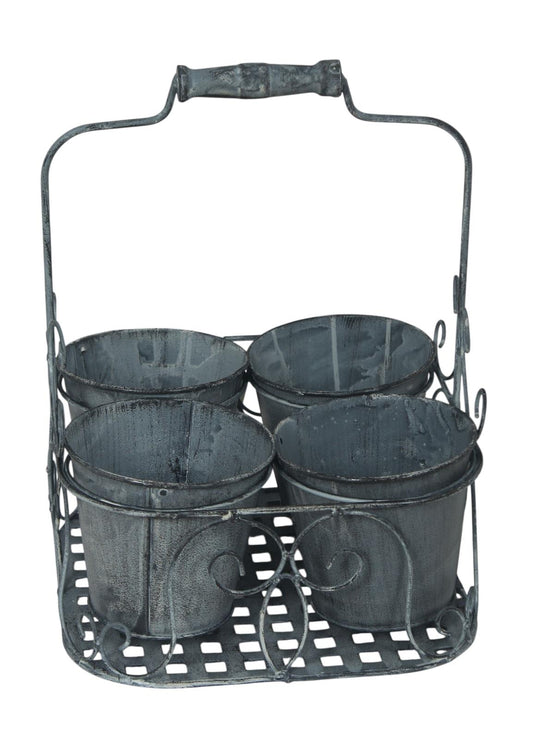 White 4 - Pot Planter - Minimalist Indoor Garden Centerpiece - plants - express.com