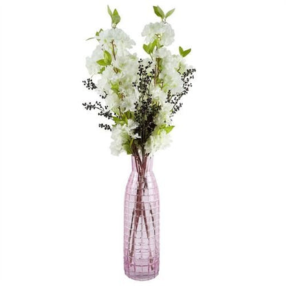 White Silk Blossom Stem Pack of 6 - 100cm Elegant Floral Decor - plants - express.com