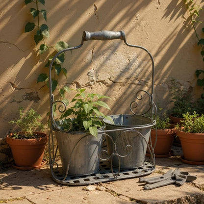 White Two - Pot Planter with Sleek Modern Design - plants - express.com