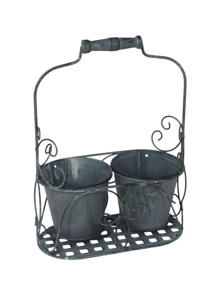 White Two - Pot Planter with Sleek Modern Design - plants - express.com