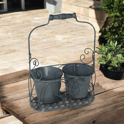 White Two - Pot Planter with Sleek Modern Design - plants - express.com