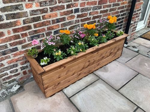 Willoughby Traditional English Garden Trough & Planter – Handcrafted Elegance - plants - express.com
