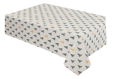 Winter Pine Round Tablecloth - 70 Dia, T/C Cloth - plants - express.com