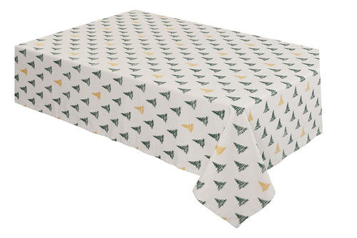 Winter Pine Round Tablecloth - 70 Dia, T/C Cloth - plants - express.com