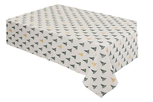 Winter Pine Round Tablecloth - 70 Dia, T/C Cloth - plants - express.com